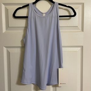 BNWT Lululemon Base Pace Tank size 10 in pastel blue! Runs small!!